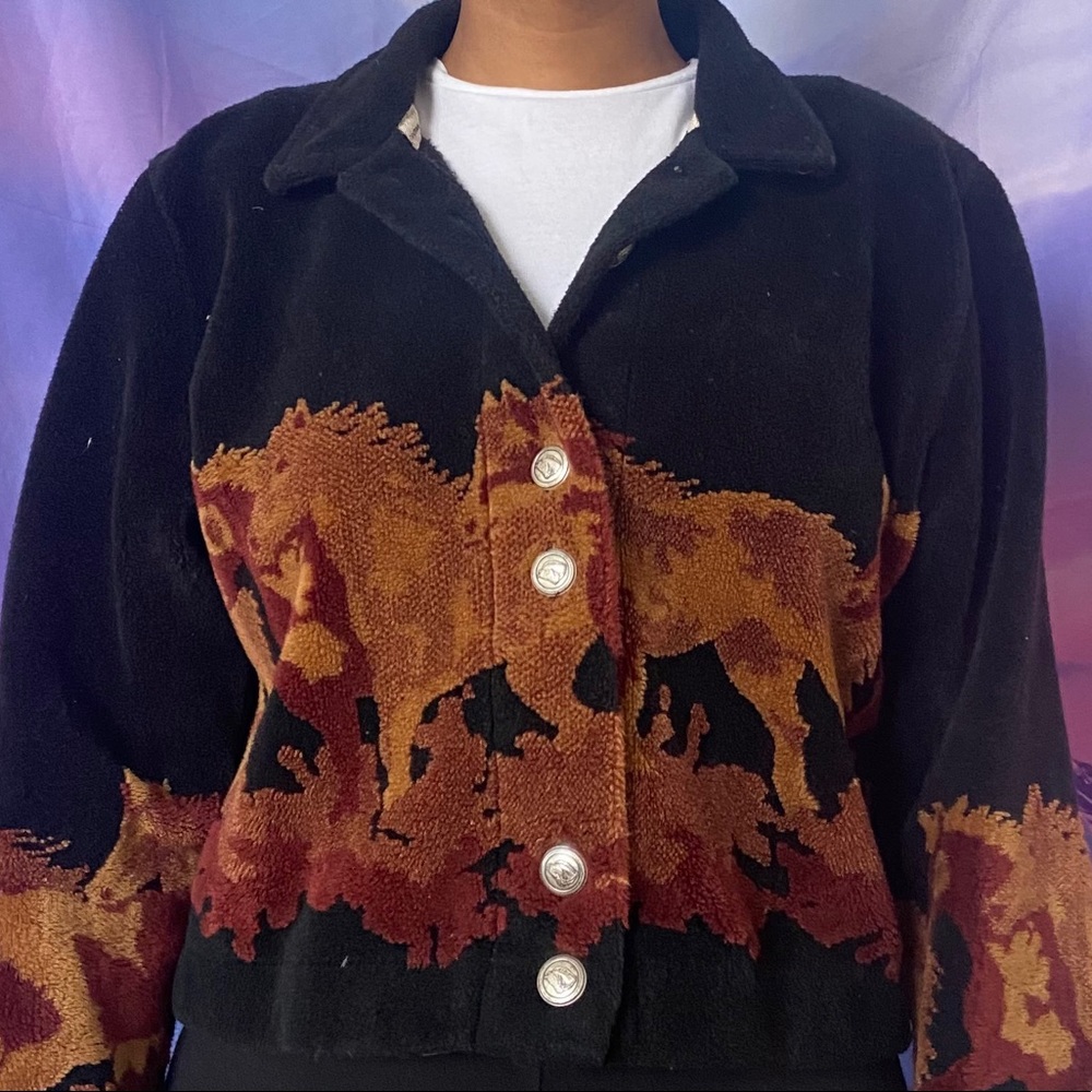 Cool jacket with horse design